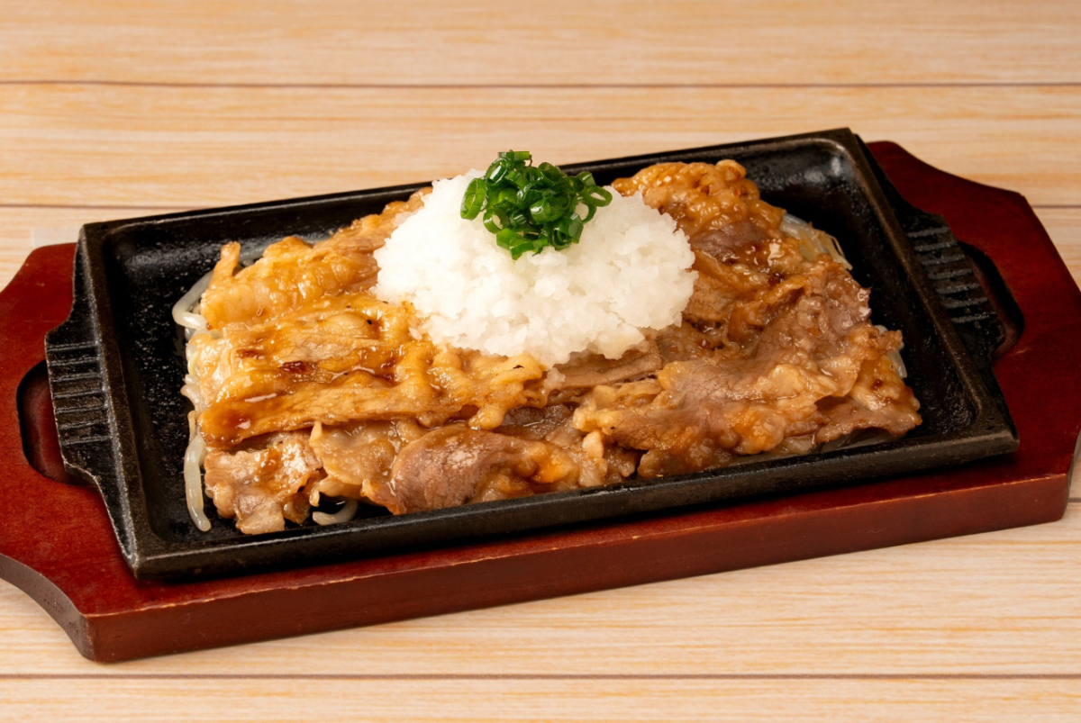 鉄板 鬼おろし牛カルビ焼肉